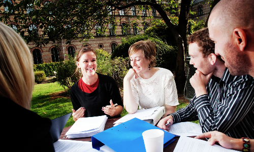 Students at the University of Copenhagen.